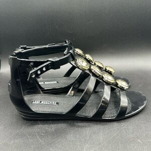 Love Moschino Jelly Sandals Black Studded 39 US 9